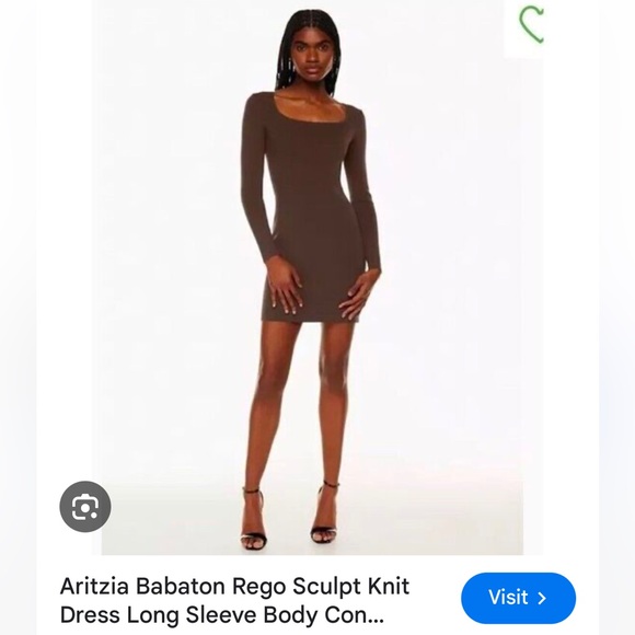 Babaton Rego Dress Brown - Picture 1 of 3